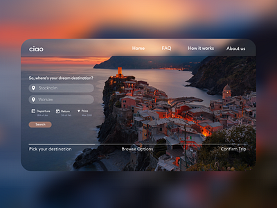 Travel Landing Page concept design landing page landing page concept landing page design landing page ui ui uidesign ux uxdesign