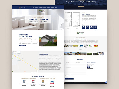 Home Builder Web UI homepage landing page scrolling site ui ui design web web design website website design