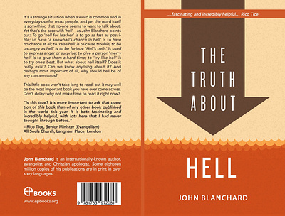 The Truth about Hell — John Blanchard for Evangelical Press book cover design design illustrator vector