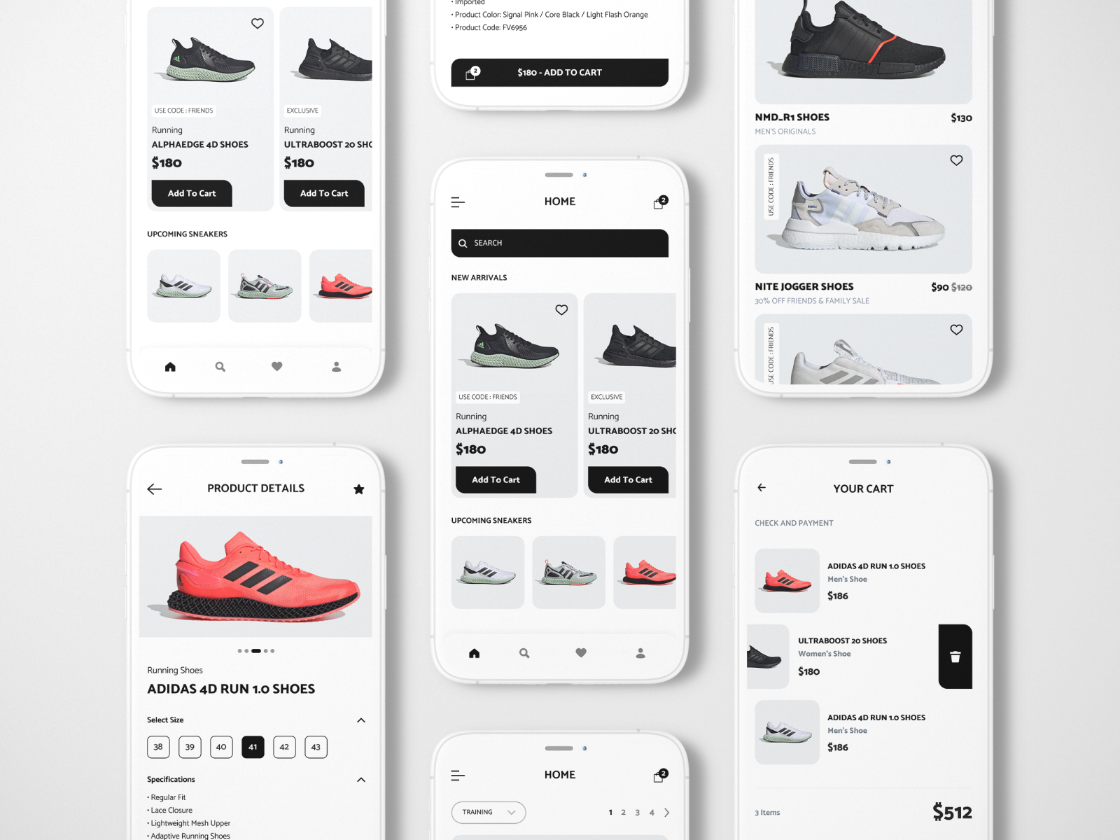 Adidas Shoes App by Chirag Pandya on Dribbble