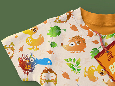 Baby T Shirt pattern design artwork baby character art children design drawing dress kokomba merchandise design pattern