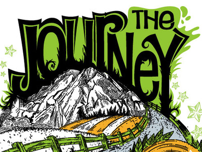 The Journey t-shirt design apparel artwork design drawing fabric graphic art journey kokomba tshirt design