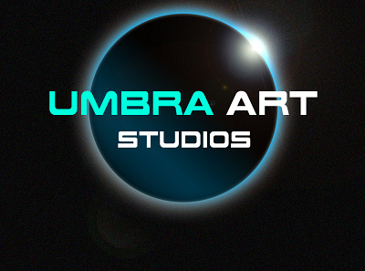 Umbra Art Studio logo adobe photoshop branding design logo text