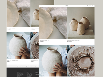 Midea - website concept for ceramic pottery studio app branding design graphic design illustration logo typography ui ux vector
