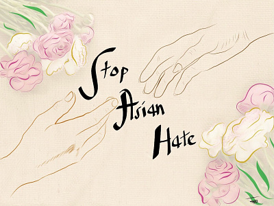 Stop Asian Hate art design illustration typography