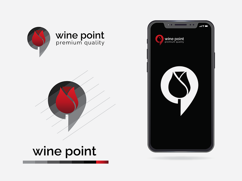 Wine Point Logo designs, themes, templates and downloadable graphic