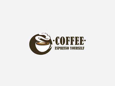 coffee espresso youself branding coffee espresso coffee espresso youself coffee logo design illustration logo logo design logos minimal vector
