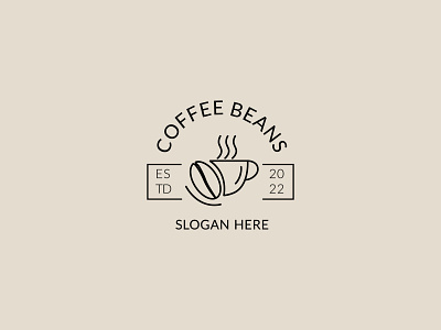 Coffee Beans Logo beans logo branding coffee coffee beans logo coffee bens coffee logo design graphic design logo logo design logos minimal vector