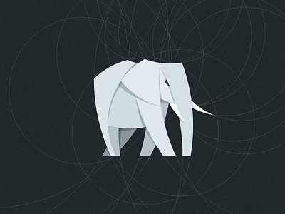 Elephant animal art design elephant flat identity illustration logo logotype mark paper symbol