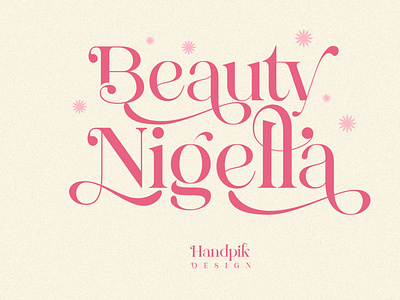 Beauty Nigella - Serif Display