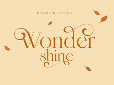 wondershine elegant serif font beauty logo elegant elegant design elegant font elegant serif serif serif font serif typeface