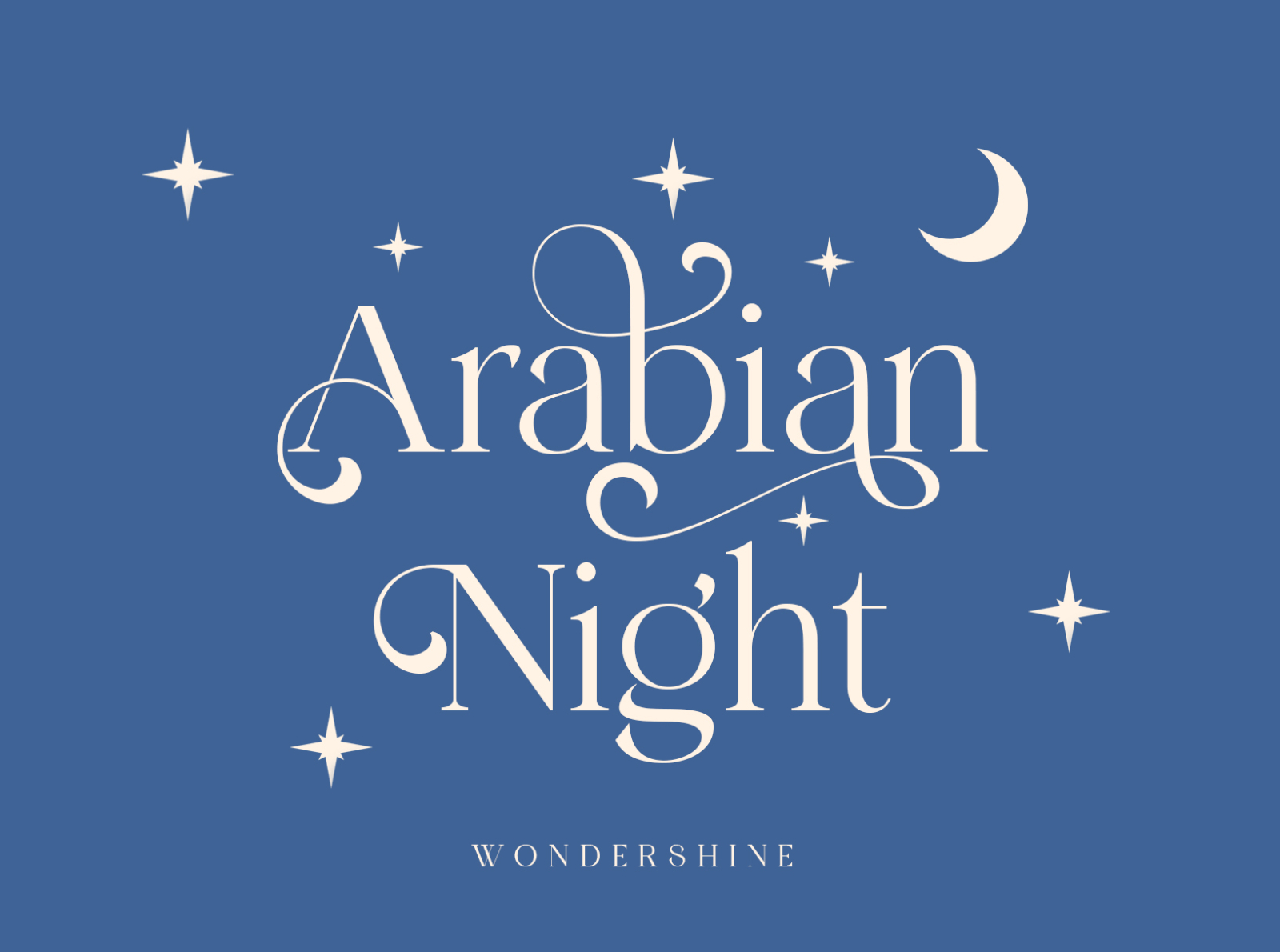 Arabian Night - wondershine elegant font by handpik on Dribbble
