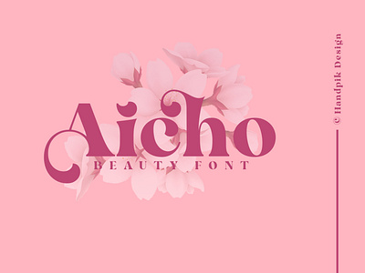 Aicho beauty font decorative decorative font design display font font design serif