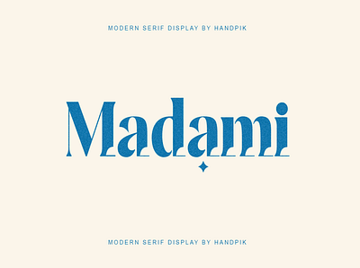 Madami - modern serif decorative display font font design serif typeface typogaphy