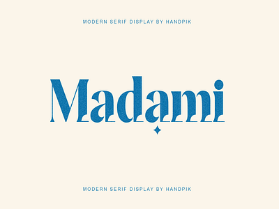 Madami - modern serif