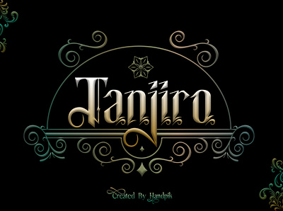 Tanjiro Blackletter font blackletter decorative decorative font display font font font design modern design typeface