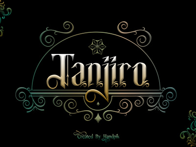 Tanjiro Blackletter font