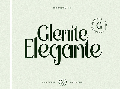 Glenite Elegante decorative design display font elegant elegant design elegant font font awesome font design typeface typogaphy