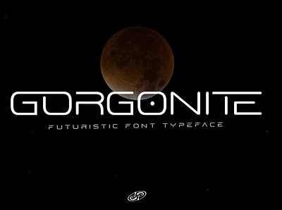 Gorgonite font decorative font display font elegant font design futuristic logo modern typogaphy