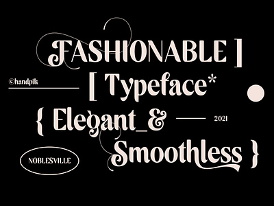 Noblesville - Display font