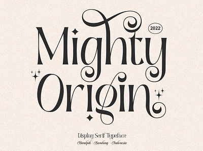 Mighty Origin Font branding design display display font elegant elegant font fashion fashion font font design handpik illustration logo