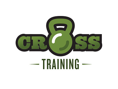 Cross Training Logo cross training exercise fitness green gym health kettlebell logo