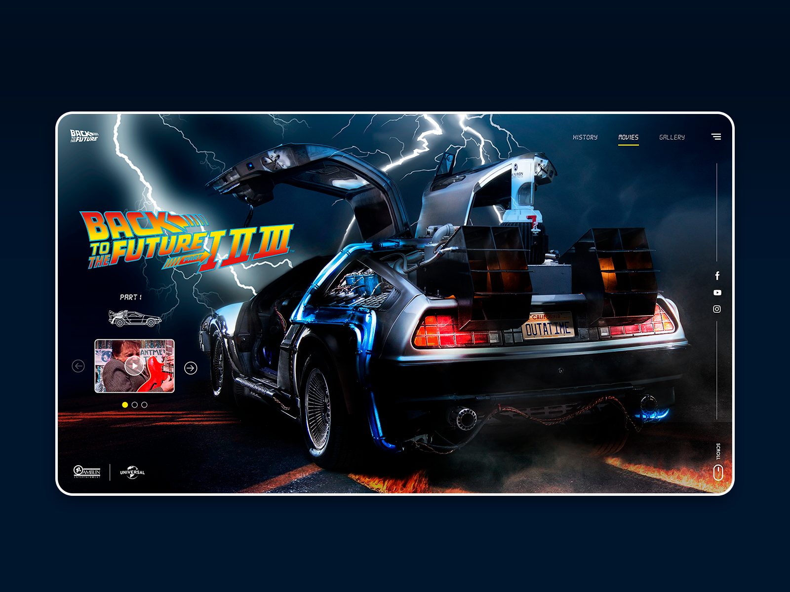 Website Concept Back To The Future By Silvio Cuzziol On Dribbble