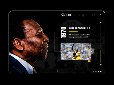 Website Concept Pelé  80 anos