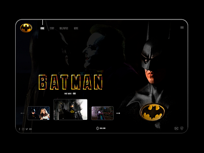 Batman 1989 • Website Concept • First Movie