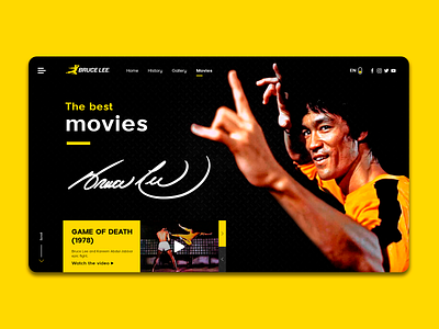 Website Concept Bruce Lee