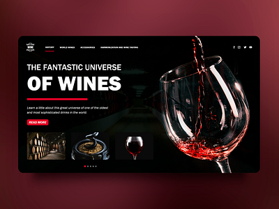 Website Concept Wine