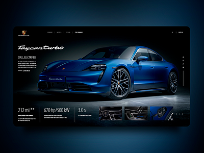Website Concept Porsche concept design design landing page landing page ui landingdesign ui ux web websiteconcept