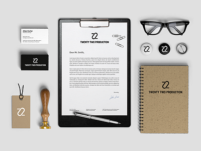 22 Production brand components 22 brand components creative design design studio logo