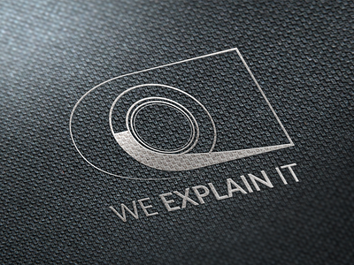 WE EXPLAIN IT camera creative logo logo objective photography we explain it