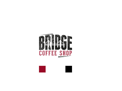 Bridge Coffee Shop Logo Design brand brand identity branding branding design coffee coffee shop design logo logo design vector