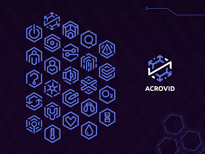 ACROVID app - Logo and icons