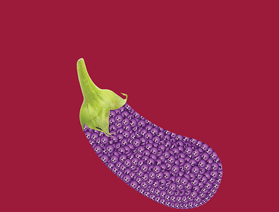devil eggplant animation art artwork creative design flat illustration illustrator minimal photoshop vector