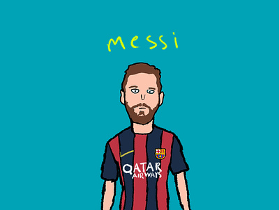 Lionel animation artwork barcelona branding creative design football footballer illustration illustrator messi photoshop ui ux