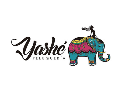 Yashe Hair Saloon branding design logo logodesign typography vector