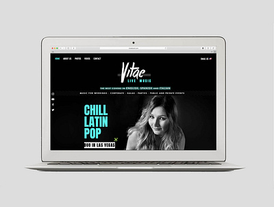 VitaeBand Website brand design branding logo photography website