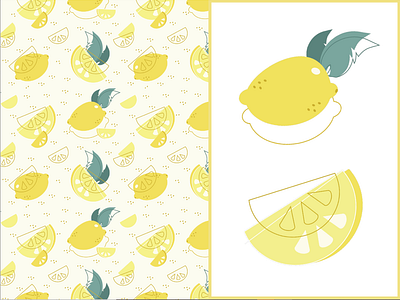 Lemon Vector Pattern