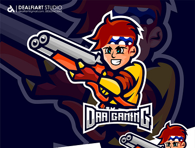 DAA Gaming Logo 1 branding design graphicdesign illustration logodesign mascot mascot character mascot logo mascotlogo vector