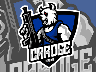 CAROGE ESPORTS LOGO branding design graphicdesign grapicdesign illustration logo mascot character mascot logo mascotlogo vector