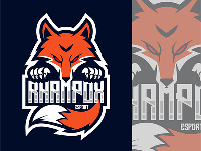 LOGO RHAMPOX ESPORT branding gaming graphicdesign illustration logo logodesign mascot mascot logo mascotlogo vector