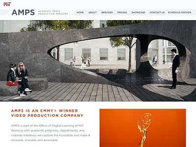 AMPS - MIT Site Design marketing site web design website design