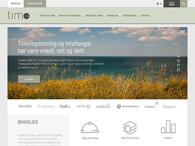 Website Proplan Time design kreatif webdesign workwork