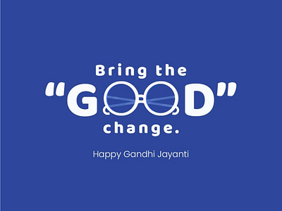 Gandhi Jayanti adobe photoshop illustrator branding design typography