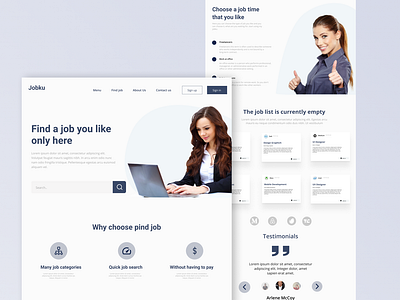 Job Finder Web Design