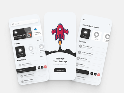 File Manager App appdesigner appmanager appmobile black file file manager mobile mobiledesign ui ui ux ux ux design uxdesign