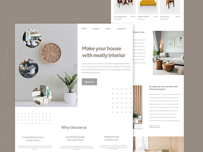 Furniture design Landing Page